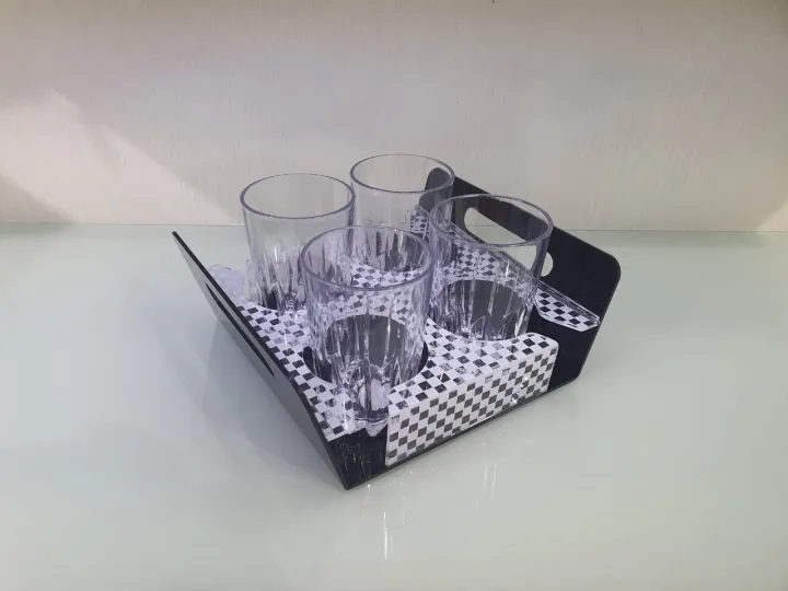 Imperial%20High%20Quality%206/4%20Rectangle%20Slot%20Tray,%20Cup%20Display%20for%20Kitchenware,%20Acrylic%20Glass%20Holder,%20Black/White%20One%20Size%20-%20Image%205