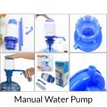 Hand Press Pump For Bottled Water - White & Blue. 