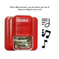 Fire Alarm Siren 2 wire 24V Sounder Strobe fire horn strobes Sounder Flasher for Conventional Fire Alarm Control System. 