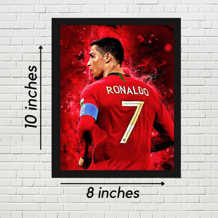 Cristiano Ronaldo wall frame room decoration | Daraz.pk