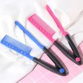 V Type Hair Comb Clip Washable Folding Hair Straightener Comb Portable Diy Hair Styling Hairdressing Styling Accessories. 