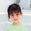 Trendy Fashion Boys and Girls Bow Metal Sunglasses B010 Polygon Trend Children's Sun Glasses Kids Outdoor UV400 Eyewear. 