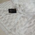 Black Cotton Net Dupatta with 2 side lace for girl & ladies by Roop Mahal Online Store. 