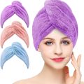 Hair Towel Wrap Turban for Women Absorbent Hair-Drying Bathrobe Magic Towel Super Quick-Drying. 