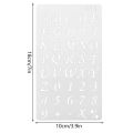 12 Pcs Alphabet Stencils Reusable Letter Painting Stencils Plastic DIY Drawing Spraying Scale Templates. 