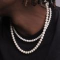 Pearl Necklace Men Simple Handmade Strand Bead Necklace 2022 New Trendy Men Jewelry for Women Girls Wedding Banquet Necklaces. 