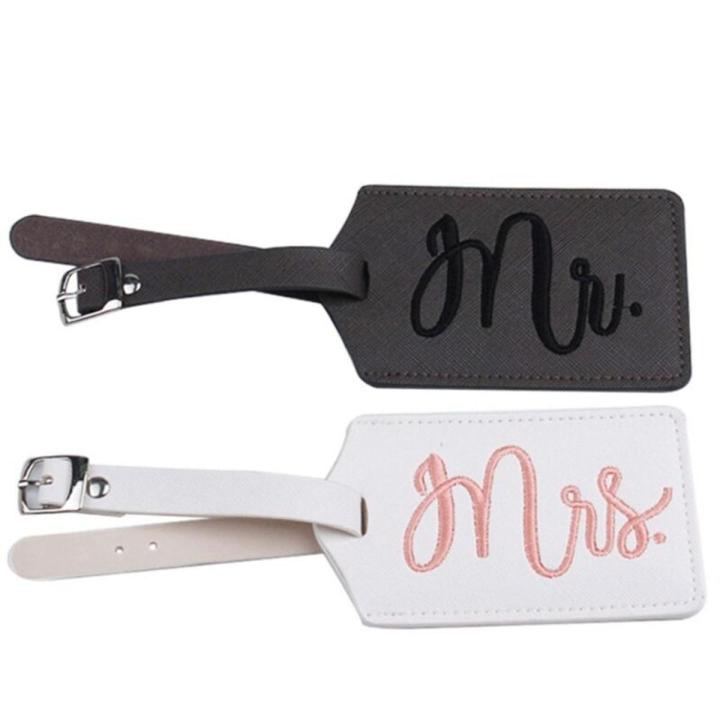 Mr and Mrs Luggage Tags for Bridal Wedding Suitcase Tag Travel Honeymoon Gift G5AE