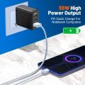 30W USB+2PD Type-c Mobile Phone Charger 5V 2.4A Fast Charging Adapter Multi Port US/EU/UK Plug Travel Charger For i-Phone Micro Tablet. 