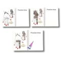 Medium Design Mehndi   Book for Mehndi Practice ( Reuseable) with Free Scrub (pack of 1). 