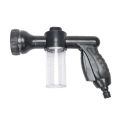 Garden Hose Foam Nozzle, 8 Mode Adjustable Foam Sprayer, Car Washer, Water Soap Dispenser, High Pressure Hose Spray Nozzle, Plant Watering, Car Wash, Black. 