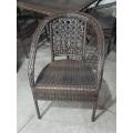 Iron Chairs/ Irone Furniture Chair & Rattan Wicker With Caution Seat. 