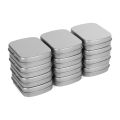 Metal Containers-12 Pack Metal Tin Box Mini Portable Box Containers for Drawing Pin, Bead Earring Jewelry Storage. 