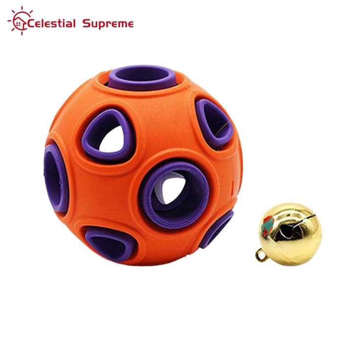 Anemone Ball Dog Toy Interactive Rubber Bouncy Ball with Bell Sound for Small Medium Dogs Chew Resistant Teeth Cleaning Toy for Puppies Fun Fetch Anemone Ball for Interactive Play Durable Entertaining