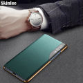 For Samsung Galaxy A73 Flip Cases Smart Transparent View Phone Case for Samsung A73 Window Flip Leather Phone Cover. 
