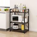 Kitchen Storage Shelf, Microwave Stand, Kitchen Storage Rack, Large Capacity, Multi-Functional Floor-Standing Multi-Layer Storage Rack Mr. Carpenter. 