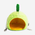 Lovely Pineapple Cotton Velvet Hamster Mice Squirrel Hanging House Warm Nest. 