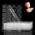 Qiao Jelly Gel Patch, Sticky Seamless Slider Fruit T) Transparent Double-sided 288Pc (12Shee Nail Glue Sticker Self-used for Nail Art Technique. 