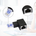 Ethernet Connector Adapter Anti-interference RJ45 90 Degree Male to Female Ethernet Connector Adapter. 