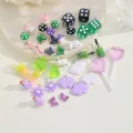 Youbo Cute Realistic Duck Cow Mushroom Butterfly Earring Accessories   Handmade Resin DIY Pendant Hanging Accessories. 