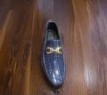 Formal blue loafer shoes for man synthetic leather formal shoes. 