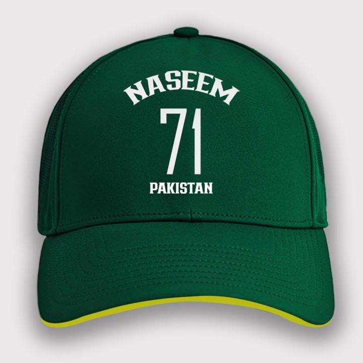 Naseem Shah Cap Pakistan Cricketer for Boys Cricket 71 Hat at CustomizeGiftsPK