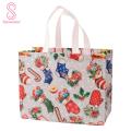 Santa Claus Gift Bags Christmas Gift Bag Festive Santa Claus Snowman Design Large Capacity Dual Handle Non-woven Fabric Candy Packaging Ideal for Southeast Asian Buyers Christmas Gift Bags. 