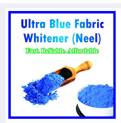 Neel Powder Blue Natural Fabric Whitener for White and Colored Clothes | Effective, Safe, and Long-Lasting