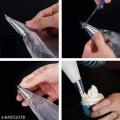 Reusable Piping Bag with Stainless Steel Nozzles - Cake Decorating Set for Icing, Cream & Desserts 100 pcs Piping bag for cake decorating  Cake icing bag set  Reusable silicone piping bag  Nozzle set for cake decoration  Cupcake decorating tools. 