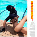 Swimming sunscreen face kini universal UV protection head and face protection full face waterproof female headgear for men and women. 
