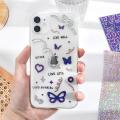 Journamm Bronzing PVC Korean Sticky for Phone Bullet Journling Stationery Supplies Sticker Thank You Scrapbooking Label Stickers. 