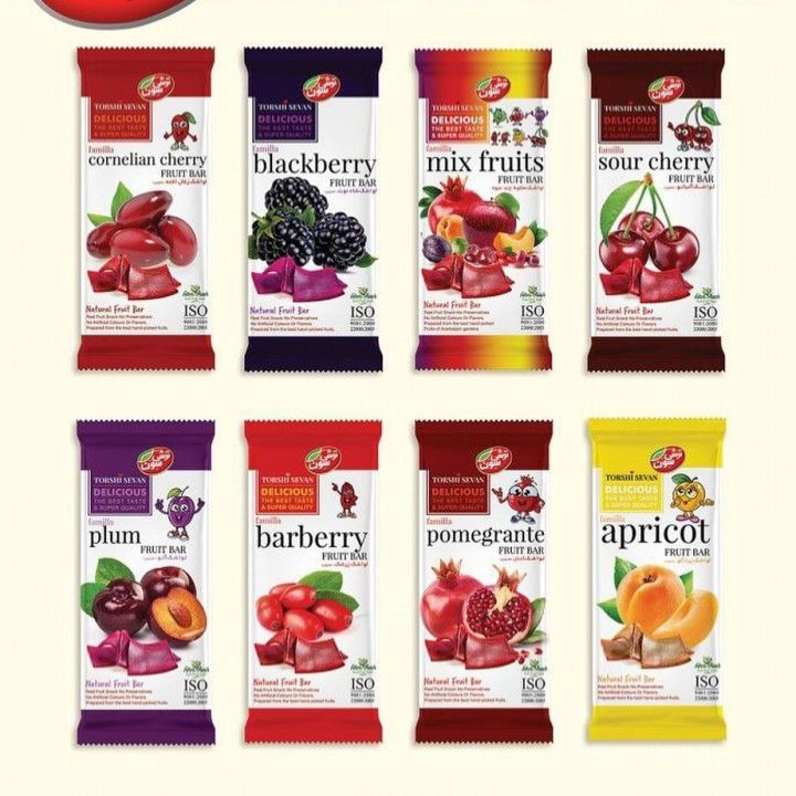 Lavashak Fruit Leather Sheet Roll (Pack of 12) Persian Style Natural Tart Snack Ready To Eat Fruity Bar Imli