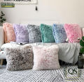 QS Decorative Sofa LongFur Throw Plush Cushion Plush Throw Cover Home Decor Sofa Cushion Cover 16" x 16"  QS Bedding. 