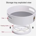 360 Rotating Tray Kitchen Storage Containers for Spice Jar Snack Tray Large Storage Box Non Slip Organizer hot sell. 