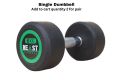 Beast Fitness Rubber Coated  Exercise Dumbbell ( Single Dumbbell Add to Cart Quantity 2 For Pair). 