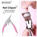 Professional Acrylic Nail Clipper False Nails Tip Cutter Nail Trimmer for Artificial Nail Manicure Pedicure Sharp Rustproof Nail Art Tool Home DIY Use Nail Salon Supply, Pack Nial Tip Clipper Beauty Tools for Women (Pink). 