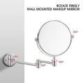 MAGNIFYING MIRROR GLASS ZOOM MOUNTED 4X. 