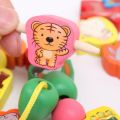 55pcs/set Wooden Toys Cartoon Fruit Animals Beads Stringing Threading Beads Game Education Toys For Children Kids Beads Toys. 