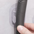 1/10pcs Washing Machine Drain Pipe Holder Self-adhesive Non-punching Fixed Buckle Pipe Clamp. 