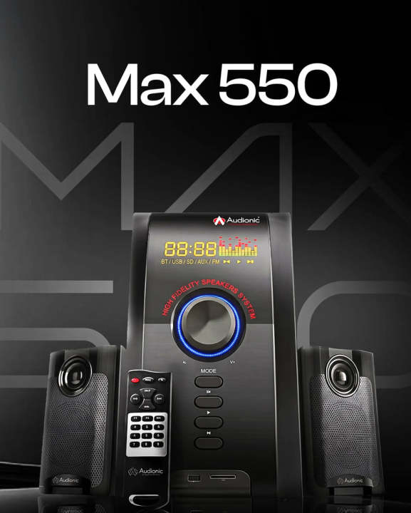 Audionic%20Max%20550%20BT%20Plus%202.1%20Channel%20Bluetooth%20Speaker%20%7C%2020W%20Multimedia%20Home%20Theater%20Speaker%20%7C%205"%20Woofer%20with%20Dual%20Satellite%20Speakers%20%7C%20USB,%20Micro%20SD%20&%20AUX%20%7C%20LED%20Display%20%7C%20Remote%20Control%20%7C%20Powerful%20Bass%20Sound%20System%20-%20Image%203