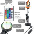 Remote Control Sunset Lamp Projector 16 Colors Changing RGB | Mobile Photography Backgrounds Accessories Lighting Kit Wallpaper. 