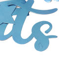 Baby Announcement Card Banner, Its A Boy It's A Girl Banner Garland, Photo Booth Boy & Girl Bunting Flags For Baby Shower Party, Baby Born Day, 1st Day Welcome Prince or Princess Party Decor Supplies Available, Pink & Blue Color. 