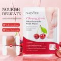 Sadoer foot peeling mask with cherry and niacinamide. 