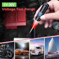 Auto LED Test Light Led Light Tester 2-30V Digital Display Fuse Tester Circuit Tester with Polarity Indicate Car Repair Diagnostic Tool. 