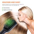Anion Portable Hair Straightener Brush Frizz-Free Straightening Hair Brush Hair Care Straight Heated Comb with Temperature Inductor For women and Man. 
