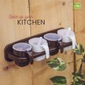 4pcs/lot Spices Jars Seasoning Box Spice Rack. 