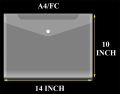 Clear Filing Document Folders | Transparent Filing Envelopes | Waterproof Plastic Envelopes | File Holder Filing Document | Poly Envelope with Snap Button Closure for A4/FC paper. 