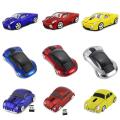 2.4G Wireless Car Mouse Lamborghini/Beetle/Porsche/Ferrari Race Car Shaped Mouse Optical Mouse for PC Desktop Laptop. 