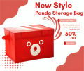 Panda Design Folding Storage Bins Quilt Basket Kid Toys Organizer Storage Boxes For Kids Clothing Wardrobe Storage Basket Box Cabinet Toys Storage Bins Wardrobe Storage Bags 1 Piece Collapsible Panda Box Toys Organizer With Lid For Kids Playroom. 