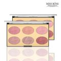MISS ROSE 6 COLOR BLUSH PALATTE / MAKEUP BLUSHER Kit 19.2g 7004-017N2. 