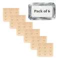Pack of 6 - Bra Extenders - Elastic 6 Hook Soft Bra Extension (SKIN & BLACK). 